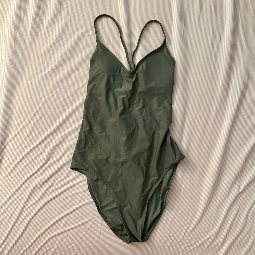 Aerie Corset Back One-Piece Swimsuit